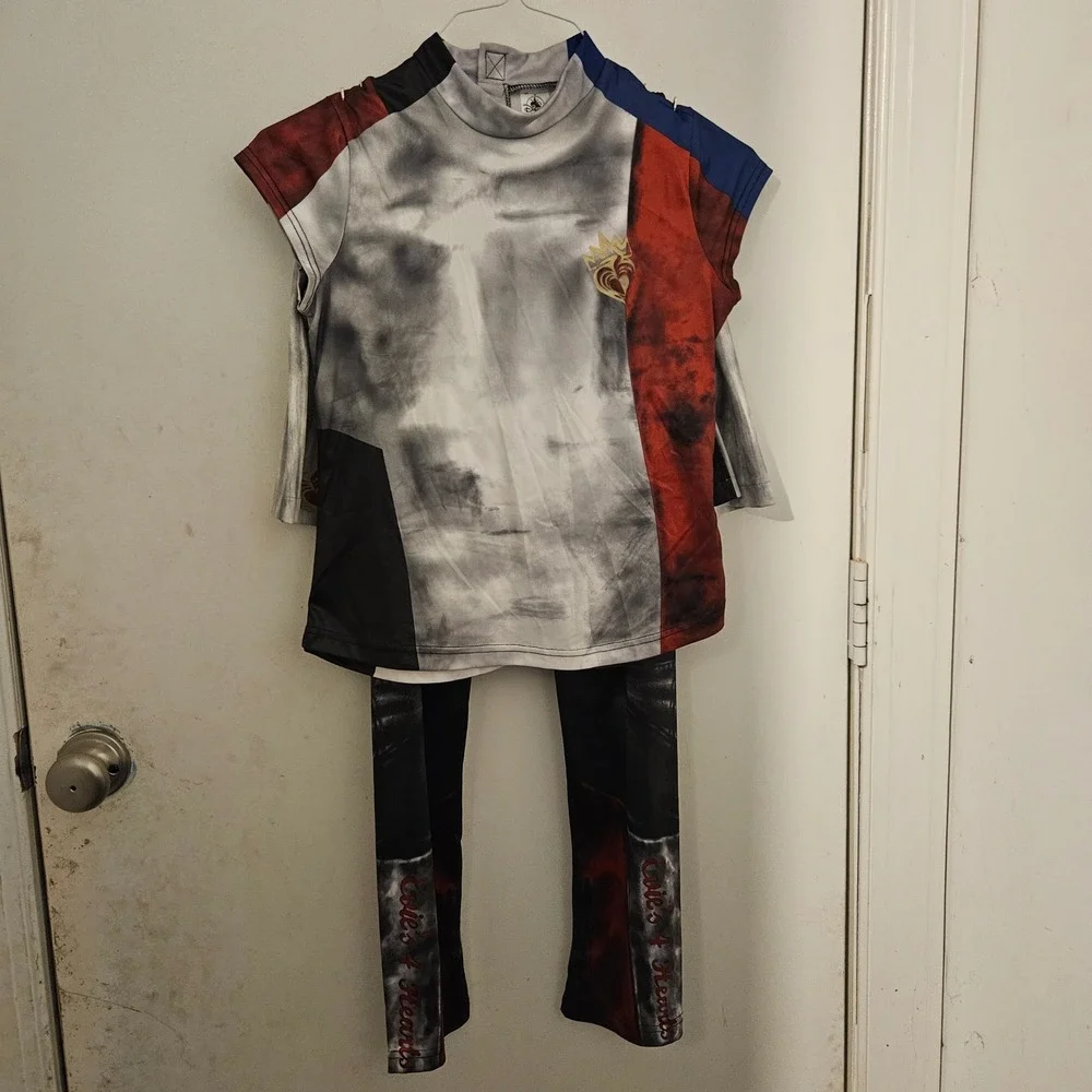 Disney Descendants Evie Costume Outfit Jacket‎ Shirt Pants Halloween size 11/12